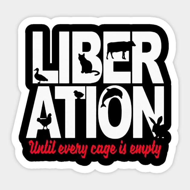 Animal Liberation until every Sticker by aslamartbokrit